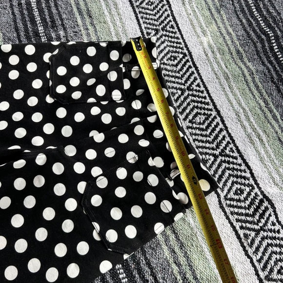 Maeve The Colette Black and White Polka Dot Wide Leg High Waist Stretch Pants - Picture 3 of 13